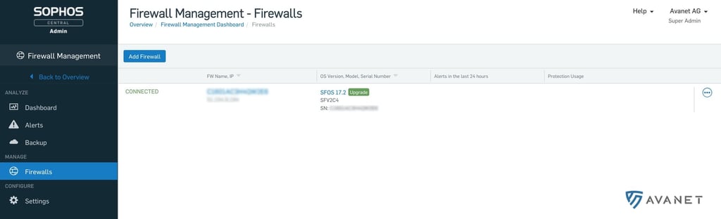 Sophos Central Firewall Manager overview