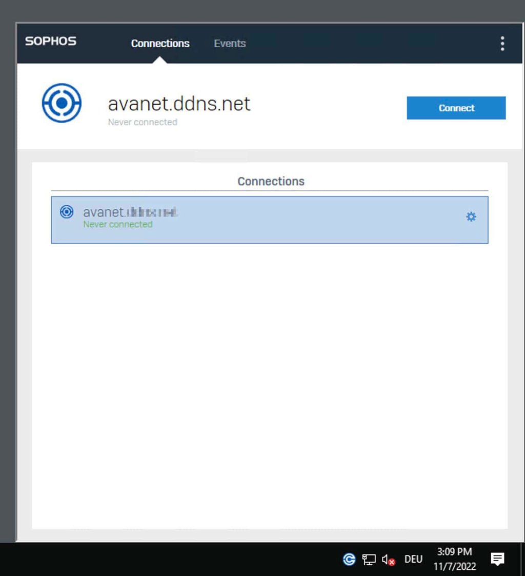 Logga in på Sophos SSL VPN Client på Windows