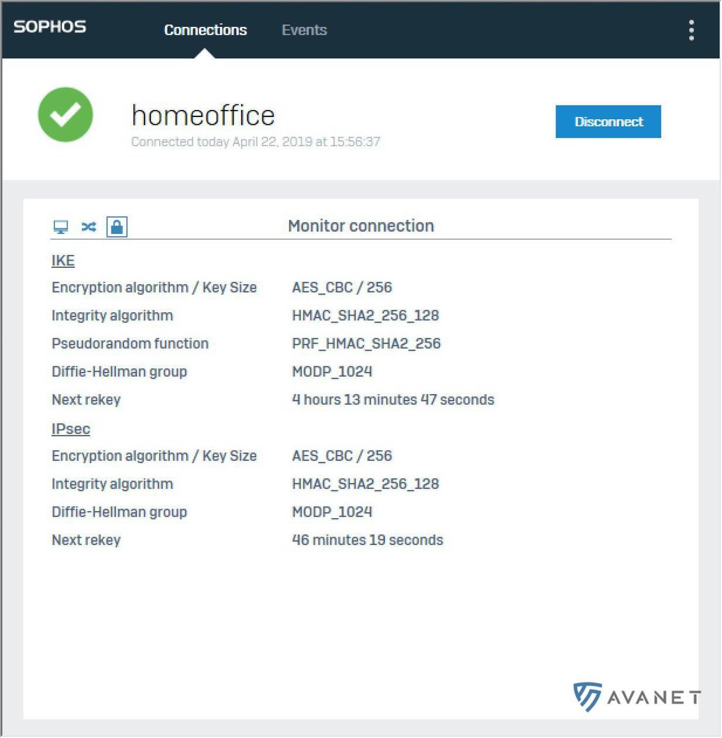 Sophos Connect på Windows - Anslutningsegenskaper