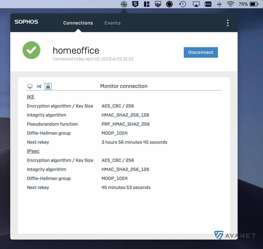 Sophos Connect Client - macOS Encryption Details