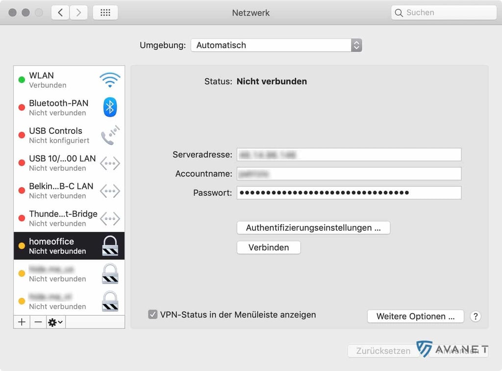 macOS IPsec VPN with Built-in Tools