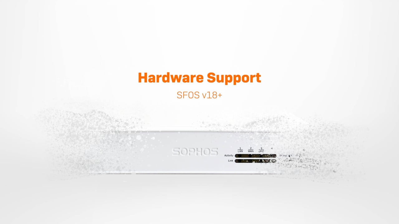 Sophos Firewall Appliances – stödd hårdvara för SFOS v18+
