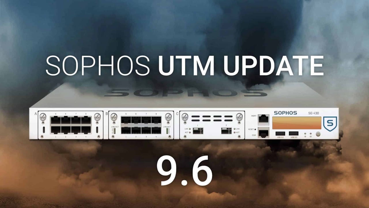 Sophos UTM update v9.6 released