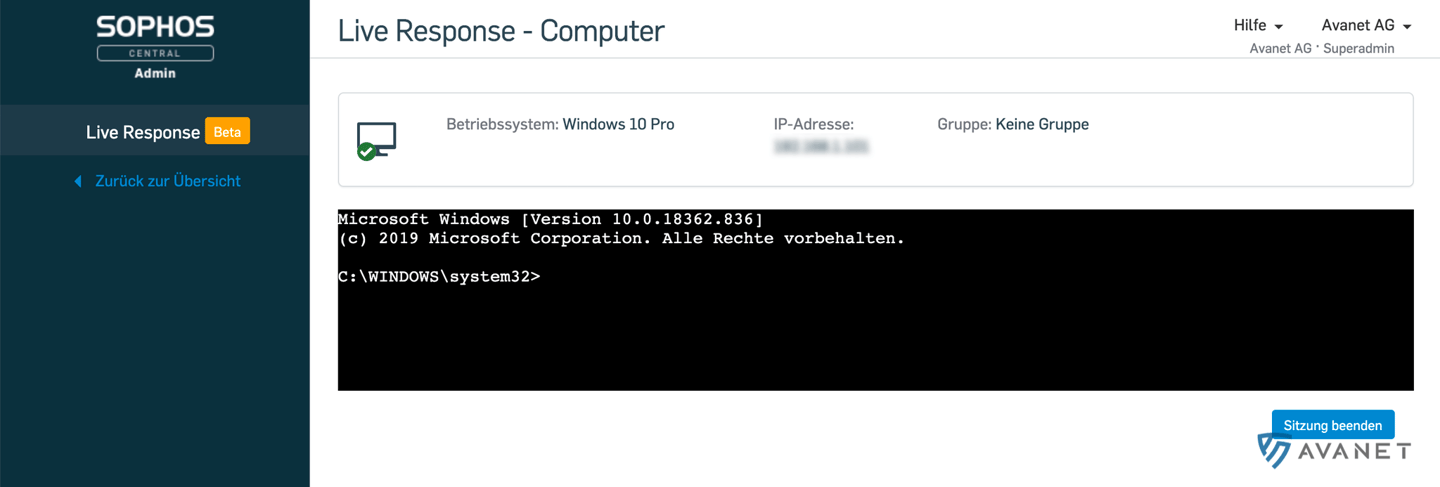 Live Response – command line