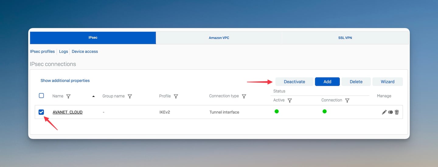 Sophos Firewall v21 - Modification en masse S2S