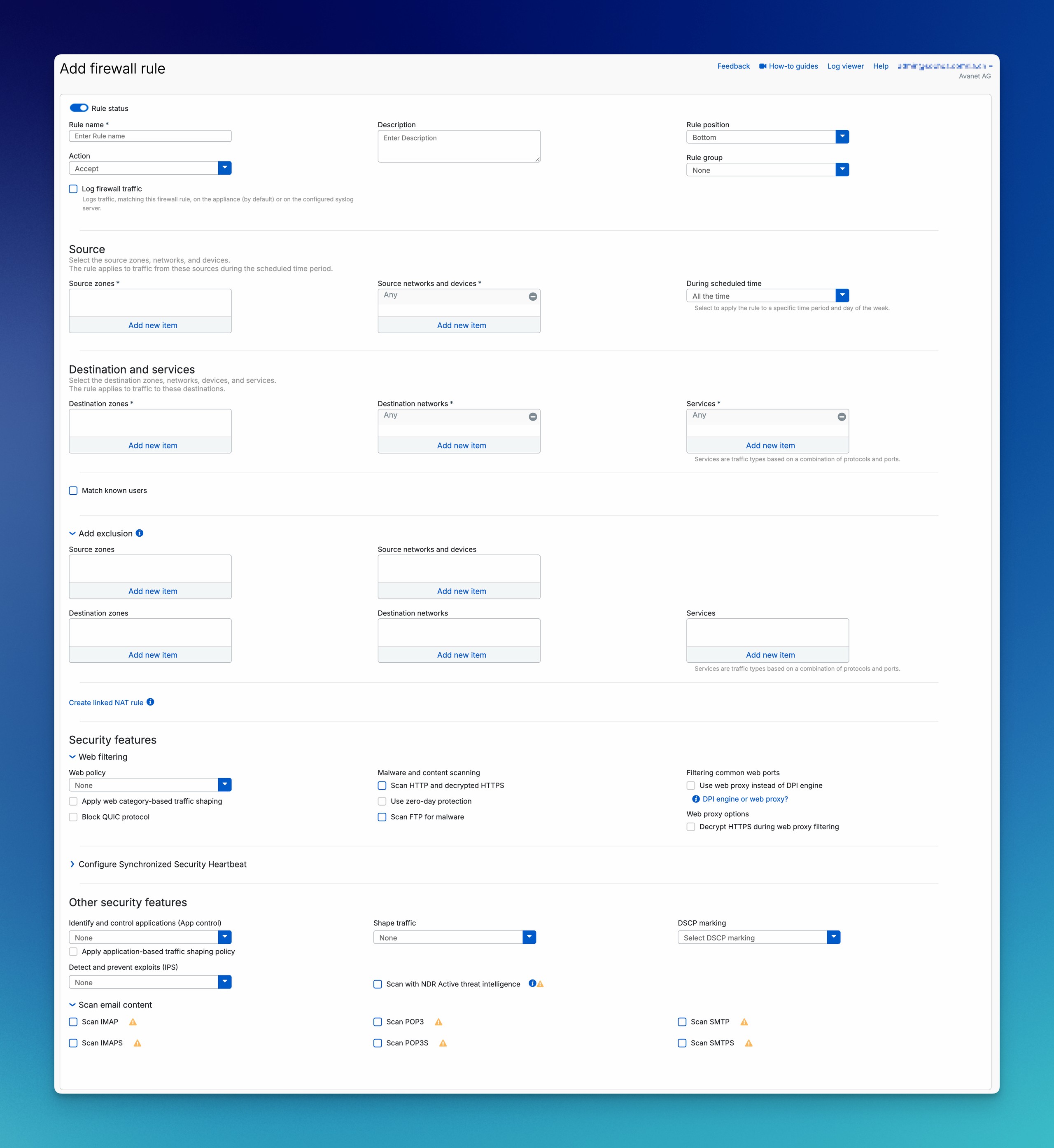 Understand and safely configure Sophos Firewall rules | Avanet