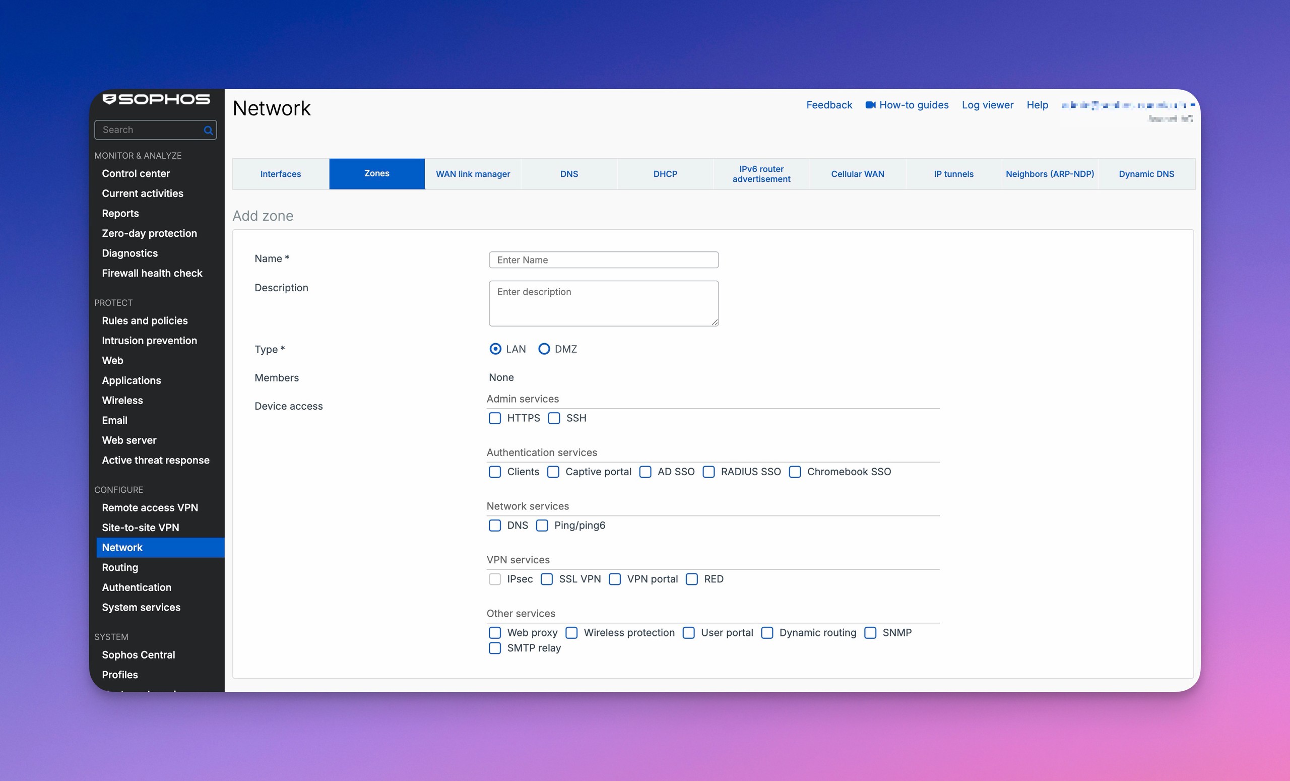 Sophos Firewall Zonen und Interfaces richtig planen | Avanet