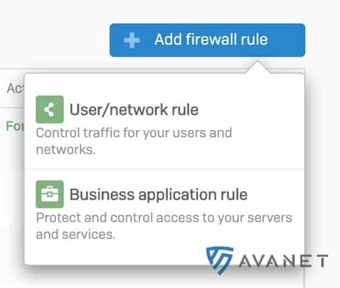 Sophos SFOS v17.5 Create Firewall Rule