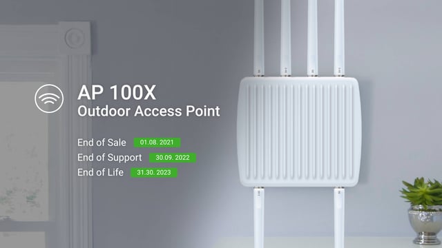 End of Sale – point d’accès extérieur AP 100X