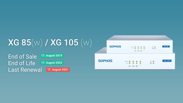 Dernière chance pour un renouvellement d’un an : XG 85(w) et XG 105(w)