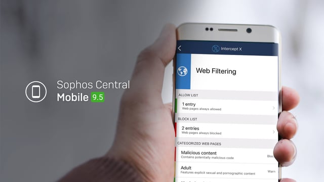 Sophos Mobile 9.5 - Filtrage Web pour Chromebooks et bien plus