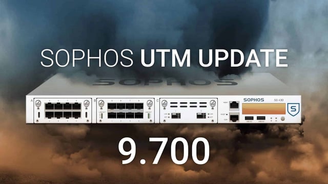 Mise à jour Sophos UTM v9.700 publiée