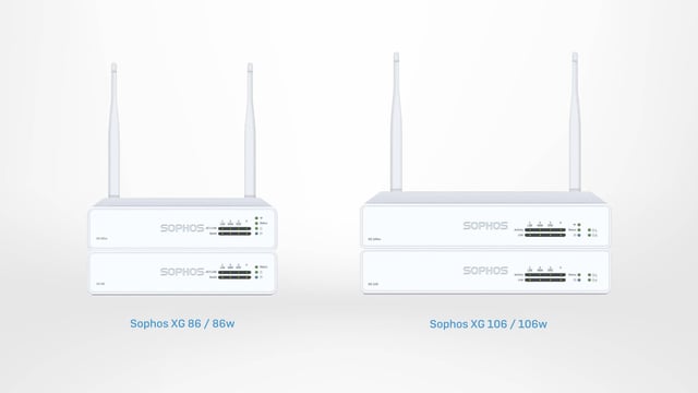 Nouveau Matériel de Pare-feu - Sophos XG 86(w) et XG 106(w)