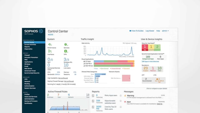 Sophos XG Firewall : nouveautés de la version v17.1