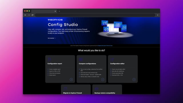 Sophos Firewall Config Studio 2.6