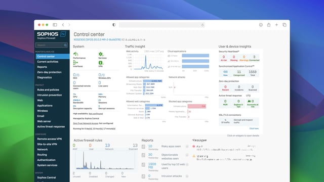 Sophos Firewall v20 MR2: Nuevas funciones y mejoras